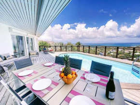 Villa Blue Dreams, Sublime Sea View, 5 min from Orient Bay Beach